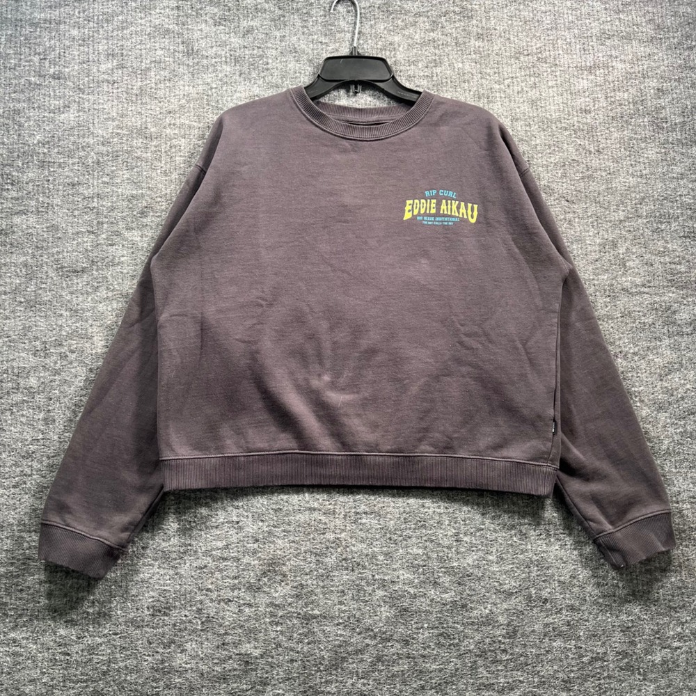 Rip Curl Eddie Aikau Big Wave Invitational Sweatshirt Gray Medium